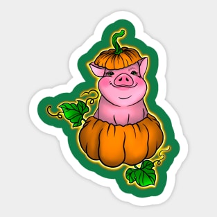 Pig at the farm Sticker